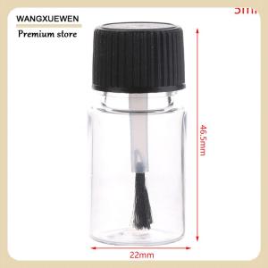 [COD] 5 10 15 20 30ml sơn móng tay chai rõ ràng bơm lại leakproof lưu trữ lọ