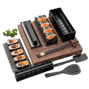 Sushi Maker /Alat Sushi Maker Professional 11 Set/ Cetakan Membuat Sushi Gratis PISAU