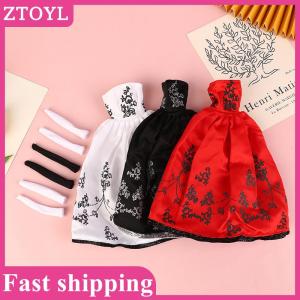 ZTOYL💝 Doll Clothes Princess Dress Banquet Party Beautiful Dress Embroidery Tulle Dress For 11inch Doll
