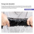 Black Towel Microfiber Fabric 40cmx80cm / 35cmx75cm for Salon Bath Use Hair Dryer Water Absorb Towel S5549. 