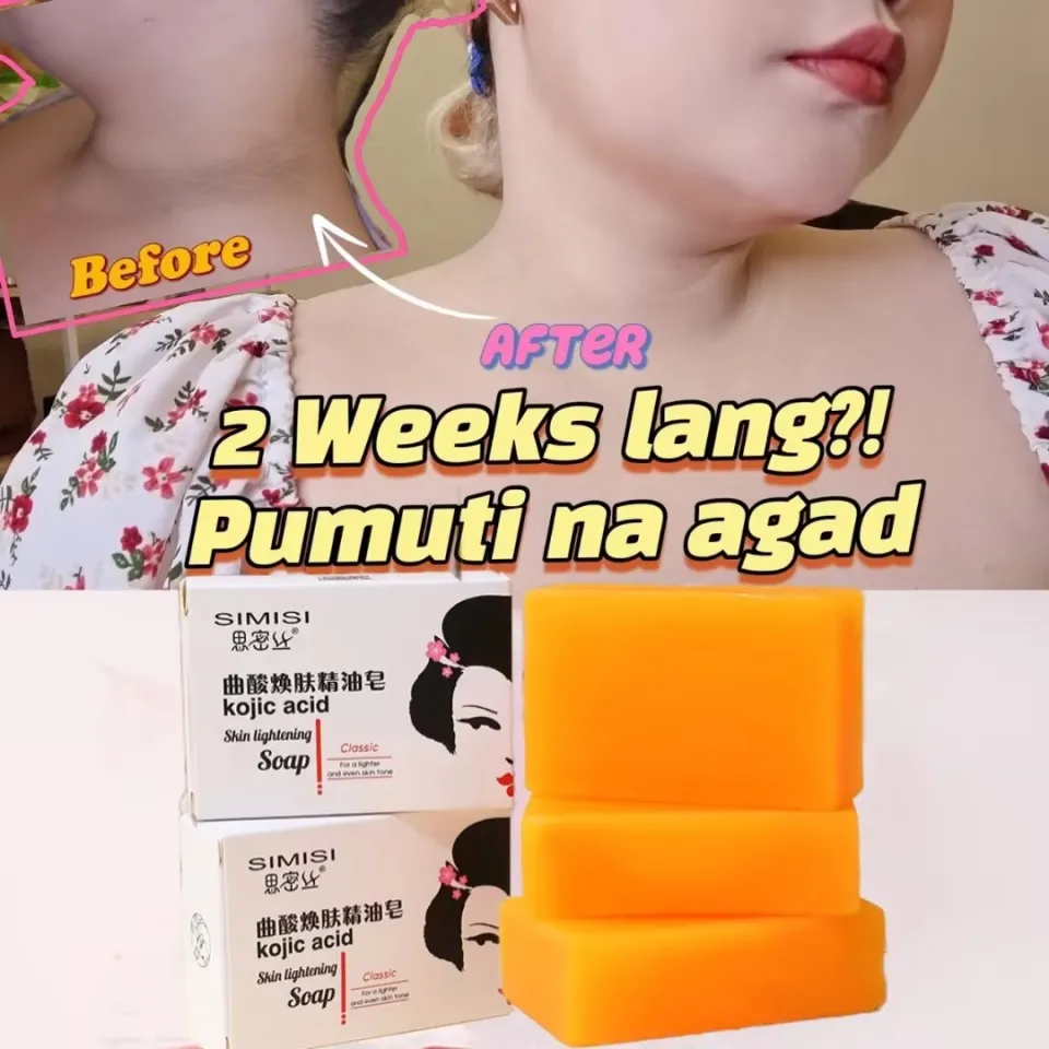 YANJIAYI Original 100% Whitening Soap Glutathione Arbutin Kojic Acid  Longterm Whitening Effect for Face Body for all Skin type Firming Remove  scars Brightens skin Fade dark spots Removes Acne
