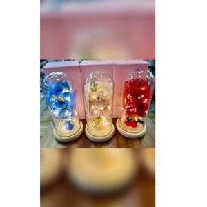 Premium Artificial Flower Dome Eternal Flower Eternal Rose For Gift & Decoration