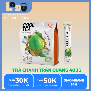 Trà Chanh Cool Tea Trần Quang bịch 336g (24 gói dài * 14g)