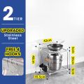 F&F: Cala Kitchen rack stainless steel/dish rack/pan rack/pot rack/rak dapur/rak barang dapur. 