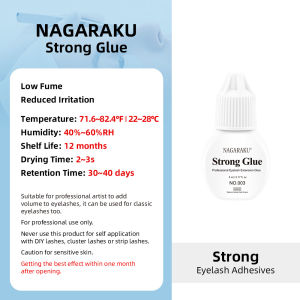 NAGARAKU 5ml Professional Fast Drying Low Fume Low Irritation Eyelash Extension Glue on Salon