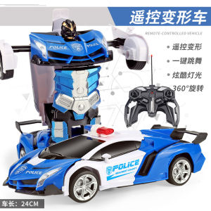 Refasy Transforming Toys for Boy Girl Age 5-7Remote Control Deformation Car Transformation Car for Children RC Racing Car Robot Vehicles Toys for Kids 8-13 Year Old Deformation Car Birthday Xmas Gift