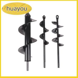 huayou Garden Planting Flowers And Plants Digging Hole Drill Bit Spiral Rod Loose Soil Alloy Ground Ddrill Bit Short Rod