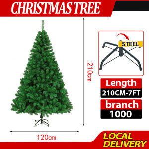 Christmas Tree 4/5/6/7FT Festive Party decorations for home 2025 High Quality Metal Stand Heavy Duty