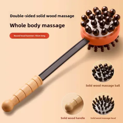 Double Head Massage Hammer Meridian Back Percussion Massage Hammer Back Massage Leg Relaxation Massager Body Massager