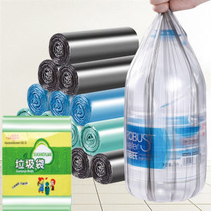 SKY ราคาถูก ถุงขยะ 45x50ซม พกพา ถุงขยะม้วนละ 1แพ็ค5ม้วน 100ใบ เนื้อเหนียว ไม่สกปรก