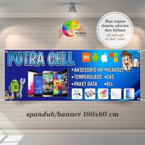 Cetak Spanduk Banner Konter Hp