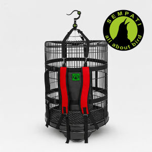 SEMPATI Tas Gendongan Sangkar Burung Ransel Jaring Premium By Sempati Tas Bawa Kandang Murai Batu Lovebird Kacer Kenari Pleci Cendet Cucak Ijo Anis Branjangan Carrier Bag Sangkar Travel Backpack Branded Tebal Kuat Nyaman