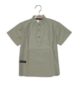 Qaikids Kemeja Anak polos untuk usia 1-12 Tahun bahan cotton Dealova