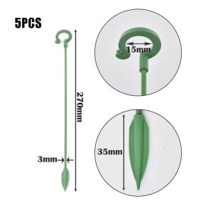 5Pcs Plastic Plant Support Stick 27/48cm Flower Stand Succulent Phalaenopsis Support Stakes Floral Shape Support Rod