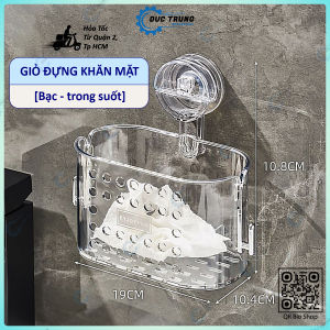 Kệ Để Đồ Nhà Tắm Đa Năng Cốc Hút Chắc Chắn Giá Đựng Đồ Trong Suốt Chịu Lực Tốt - 815
