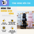 Mô Hình Tượng Gấu Bearbrick Decor Trang Trí Nhà Cửa Showroom - Màu Loang ver2 Nghệ Thuật - Size 80 cm. 