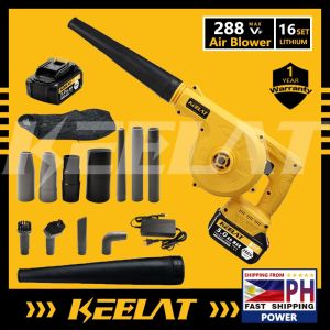 KEELAT Electric Air Blower Leaf Cordless Battery Vacuum Blower Vacuum Cleaner Dust Small TrashCar Computer Host