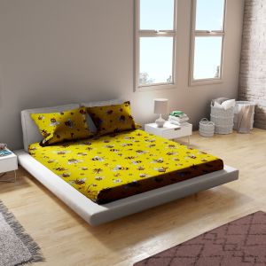 Sprei/spray set katun. motif elegant. Queen-Super king size.