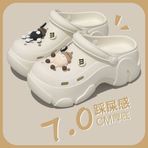 Free Shipping Pacha Dog Clogs 2026 Summer New Outdoor Beach Thick-Soled EVA Odor-Resistant Non-Slip Sandals For Women