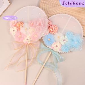 Joldhans Trung Quốc dài Xử lý vòng người hâm mộ vải hoa bướm cô dâu Nguồn cung cấp đám cưới đạo cụ chụp ảnh trang trí nội thất trang trí