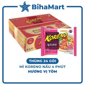 [THÙNG 24 GÓI] - PALDO - Mì nấu Koreno hương vị Tôm Mì Koreno tôm Mì tôm Koreno Hàn Quốc ăn liền Mì Hàn Quốc (100g/gói)