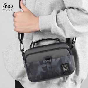 ABOSOLE กระเป๋าพาดลำตัวมีสไตล์กระเป๋าสะพายไหล่ผู้ชายกระเป๋าเดินทางกลางแจ้งกระเป๋าถนนแนวสปอร์ตกันน้ำได้ความจุน้ำหนักเบาลำลองกระเป๋าสะพายหน้ากลางแจ้งสำหรับผู้ชาย