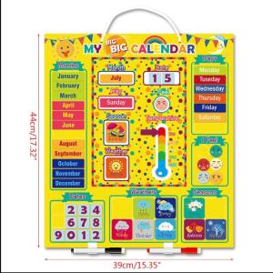 Weather Calendar Magnetic Board Kids Brain Development Wisdom Learning Enlightenment Creative Puzzle Montessori Child