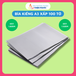 Bìa kiếng A3 bao tập dày 1.5mm - dùng cho bao tập đóng tài liệu THIỆN PHƯỚC