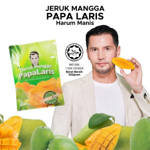 PAPA LARIS Dried Fruit | Dried Guava & Dried Mango | Organic Fruit Snack | Halal Sweet & Sour Dried Fruit