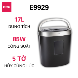 Máy Hủy Tài Liệu Có Tay Cầm Cao Cấp Deli Chính Hãng - Máy Băm Máy Hủy Tài Liệu Siêu Nhỏ Dung Tích Khoang Chứa Lớn Thiết Kế Tay Cầm An Toàn Phù Hợp Cho Bảo Mật Giấy Tờ Trong Doanh Nghiệp Văn Phòng Nhà Trường