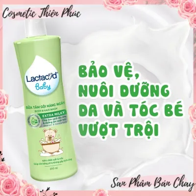 (Free Ship) Sữa tắm gội 2in1 Lactacyd cho bé 250ml dưỡng ẩm Khử Rôm Sẩy mềm mại ko gây kích ứngda