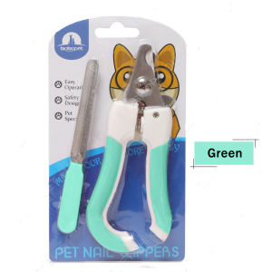 Pet Dog Cat Nail Cutter Pet Grooming Tools With Nail File Pet Toe Care Stainless Nail Clippers