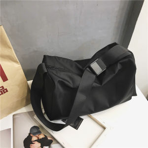 Large Capacity Crossbody Bag Waterproof Sling Bag Men Ulzzang Nylon Shoulder Bag Korean Sport Travel Messenger Bag Casual Fashion Beg Lelaki