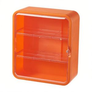 Plastic Wall Mounted Organizers for Collectible Figures Multiple Layer Adjustable Shelves Dustproof Storage Cabinet