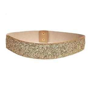 Phong cách Sequins độ bền Dây lưng bản rộng da thắt lưng eo đường phố Phong cách Dây thắt lưng cho các bên và buổi tối tổ chức sự kiện