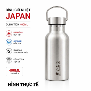 Bình giữ nhiệt Stainless steel Japan hàng nhập bãi chưa qua sử dụng dung tích 1000ml- 2026
