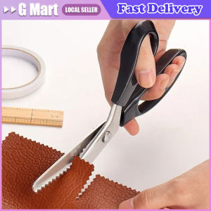 Zig Zag Sewing Cut Dressmaking Tailor Shear Pinking Scissor Leather Handicraft Fabric Upholstery Tool Textile DENIM DIY