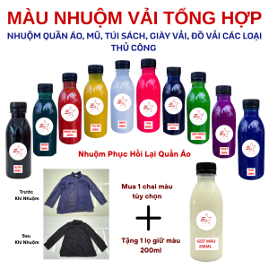 Màu Nhuộm Vải ECOSTAR – Tự Nhuộm Quần Áo Tại Nhà Đều Màu Bền Màu