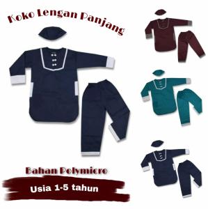 Koko Gamis Kurta Anak: Baju Muslim Anak Laki-Laki 0-9 Tahun dengan Ongkir Gratis