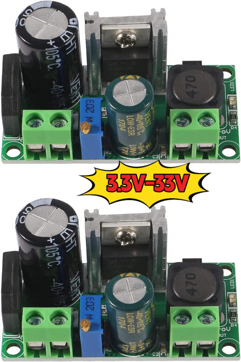 thumbnail interactive-video image 1 of 2Pcs LM2596S DC-DC Step Down Power Supply Module – 5V-36V To 1.5V-33V, Adjustable Regulator 1 of 6
