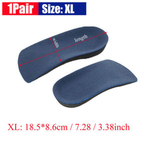 CCW 1Pair EVA Orthopedic Half Insoles Orthotics flat foot Health Sole Pad for Shoes insert Arch Support Pad for plantar fasciitis Men Woman