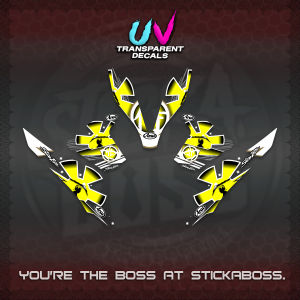 CLICK V2 UV TRANSPARENT DECALS (2026 ARAI API X SAMURAI DESIGN) STICKER KITS BY STICKABOSS