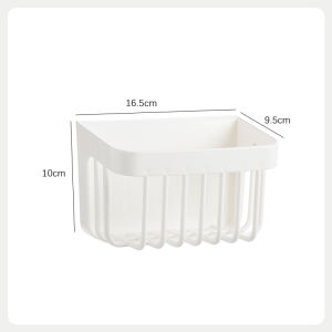 Homenhome แขวนผนังพรุนระบายน้ำกลวงชั้นเก็บของในห้องน้ำ