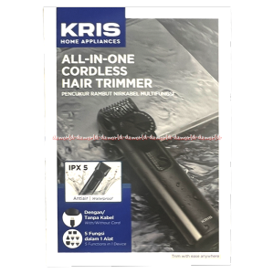 Kris All In One Cordless 600 Mah Hair Trimmer Alat Pencukur Rambut Multifungsi 5in1 Mata Pisau Tajam Awet Dan Tahan Lama