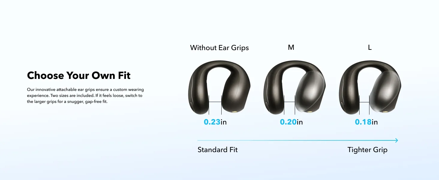 SOUNDCORE C40i Flexible and Comfortable Clip-On Earbuds หูฟังบลูทูธไร้สาย หูฟังไร้สาย หูฟังบลูทูธ เสียงเบสหนัก กันน้ํา
