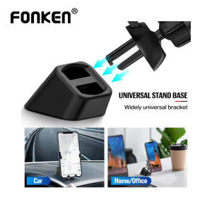 FONKEN Car Phone Holder Stand Air Vent Clips For Magnetic Holder Base Car Dashboard Bracket Cell Phone GPS Cradle Accessories
