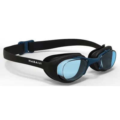 Decathlon Swimming Goggles - Xbase L - Clear Lenses - Black - Nabaiji