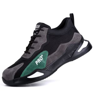 Tullgent Safety Shoes kasut safety Steel Toe Cap Shoes Breathable Anti-smash Anti-puncture Lightweight Work Shoes Safety Boots