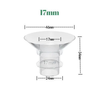 Breast Pump Flange Inserts 13/15/17/19/21mm Suitable for 24mm Shields/Flanges Reduce 24mm Tunnel Down to Correct Size