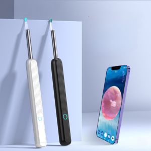 Dụng cụ lấy ráy tai có đèn NE2 camera nội soi tai mũi họng cầm tay camera ngoáy tai có đèn thông minh không dây kết nối app điện thoại dùng cho mọi loại máy